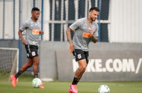 Michel Macedo no treinamento desta segunda-feira no CT Joaquim Grava