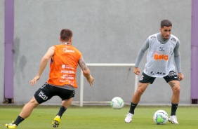 Gabriel na atividade da manh desta quinta-feira no CT Dr. Joaquim Grava