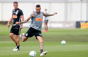 Luan no treino da tarde desta quinta-feira no CT Dr. Joaquim Grava