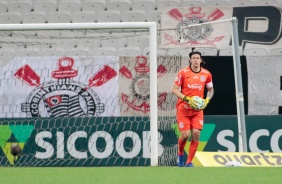 Cássio na derrota para o Atlético Mineiro, na Neo Química Arena, pelo Brasileirão