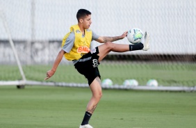 Gabriel Pereira no treinamento deste sbado no CT Joaquim Grava