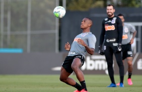 Xavier no treinamento deste sbado no CT Joaquim Grava