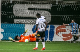Cássio no jogo contra o Grêmio, na Neo Química Arena, pelo Brasileirão