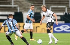 Jogadores em ao no jogo contra o Grmio pelo campeonato brasileiro