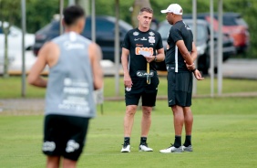 Mancini no treino desta quinta-feira no CT Joaquim Grava