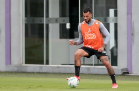 Michel Macedo no treino desta quinta-feira no CT Joaquim Grava