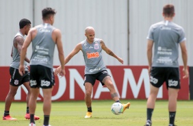 Fbio Santos no ltimo treino para jogo contra o Fortaleza