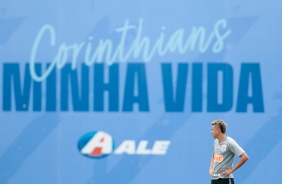 Cantillo no último treino antes do jogo contra o São Paulo, pelo Brasileirão