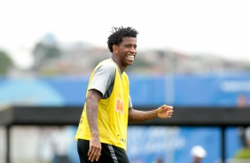 Gil no último treino antes do jogo contra o São Paulo, pelo Brasileirão