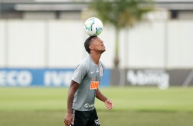 Léo no último treino antes do jogo contra o São Paulo, pelo Brasileirão