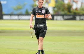 Mancini no último treino antes do jogo contra o São Paulo, pelo Brasileirão