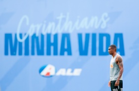 Marllon no último treino antes do jogo contra o São Paulo, pelo Brasileirão