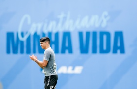 Roni no ltimo treino antes do jogo contra o So Paulo, pelo Brasileiro