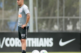 Volante Gabriel no ltimo treino antes do jogo contra o So Paulo, pelo Brasileiro