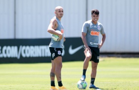 Fbio Santos e Roni seguem treinando para jogo diante o Gois, pelo Brasileiro