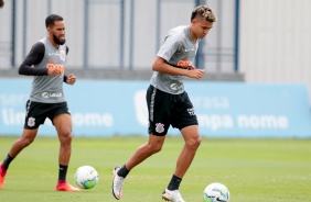 Cantillo durante treino desta quarta-feira no CT Joaquim Grava