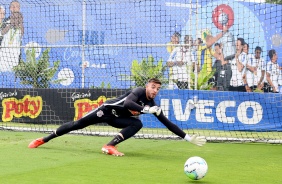 Guilherme durante treino desta quarta-feira no CT Joaquim Grava