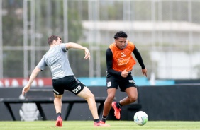 Boselli e derson durante treino desta quarta-feira no CT Joaquim Grava