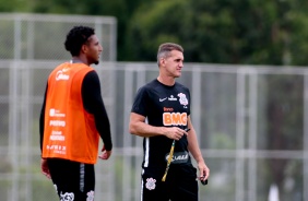 Vagner Mancini durante treino desta quarta-feira no CT Joaquim Grava