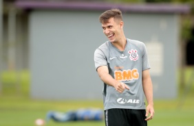 Lucas Piton no treinamento desta vspera de Natal no CT Joaquim Grava