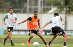 Everaldo no treinamento desta vspera de Natal no CT Joaquim Grava