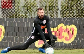 Arqueiro Walter no ltimo treino antes do jogo contra o Botafogo