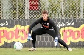 Donelli no último treino antes do jogo contra o Botafogo