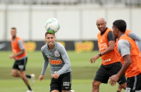 Gabriel Pereira no último treino antes do jogo contra o Botafogo