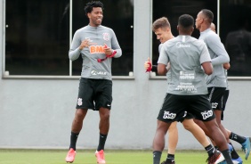 Gil no ltimo treino antes do jogo contra o Botafogo