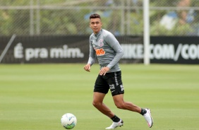 Victor Cantillo no último treino antes do jogo contra o Botafogo