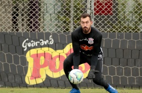 Walter no ltimo treino antes do jogo contra o Botafogo