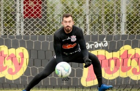 Walter no ltimo treino antes do jogo contra o Botafogo