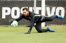 Walter no ltimo treino antes do jogo contra o Botafogo