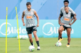 Camacho no primeiro treino do Corinthians em 2021