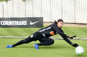 Cssio no primeiro treino do Corinthians em 2021