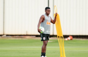 Cazares no primeiro treino do Corinthians em 2021