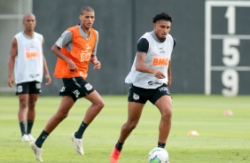 derson no primeiro treino do Corinthians em 2021