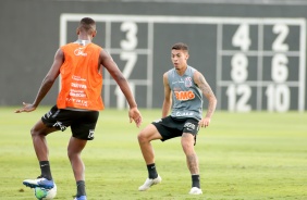Gabriel Pereira no primeiro treino do Corinthians em 2021