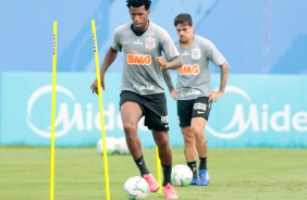 Gil no primeiro treino do Corinthians em 2021