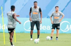 J e Ramiro no primeiro treino do Corinthians em 2021