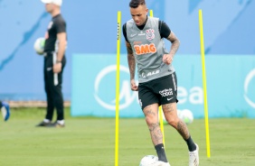 Luan no primeiro treino do Corinthians em 2021