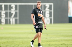 Mancini no primeiro treino do Corinthians em 2021