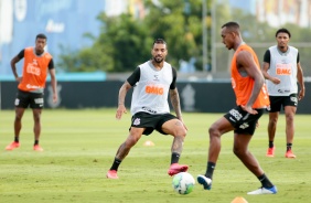 Michel Macedo no primeiro treino do Corinthians em 2021