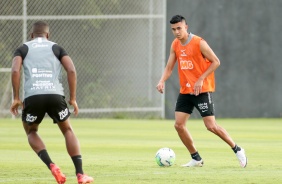 Victor Cantillo no primeiro treino do Corinthians em 2021