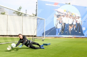 Walter no primeiro treino do Corinthians em 2021