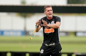 Vagner Mancini no treino do Corinthians desta quinta-feira no CT Joaquim Grava