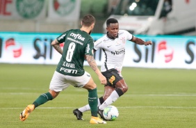 Cazares no duelo contra o Palmeiras, pelo Campeonato Brasileiro