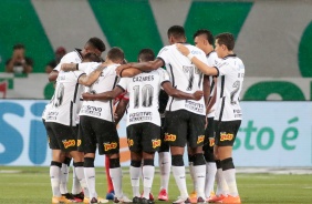Elenco do Corinthians no duelo contra o Palmeiras, pelo Campeonato Brasileiro