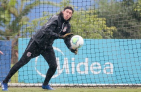 Cssio no treino da tarde desta tera-feira no CT Dr. Joaquim Grava