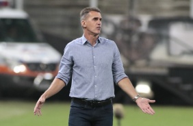 Mancini durante partida contra o Sport, pelo Brasileiro, na Neo Qumica Arena